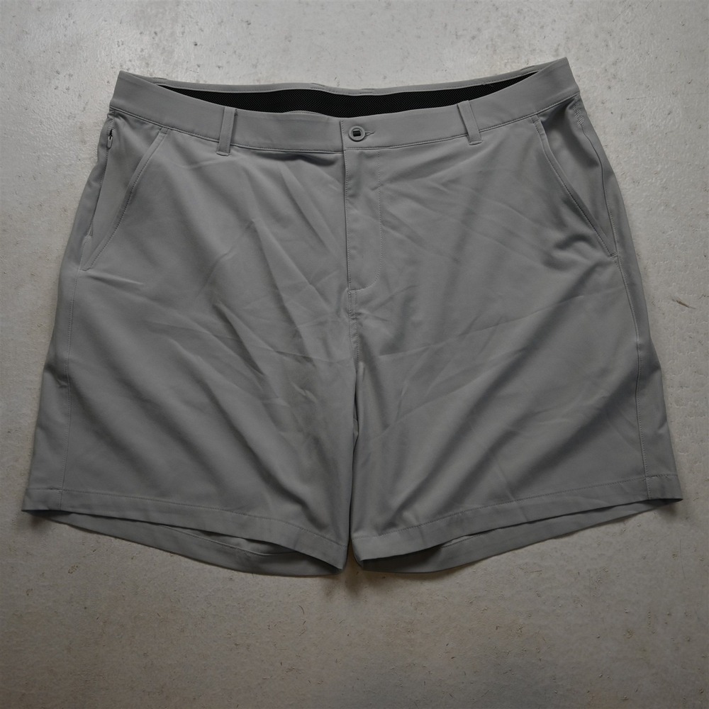 Puma 40x7" Light Gray Flat Front Cell Performance Golf Mens Shorts